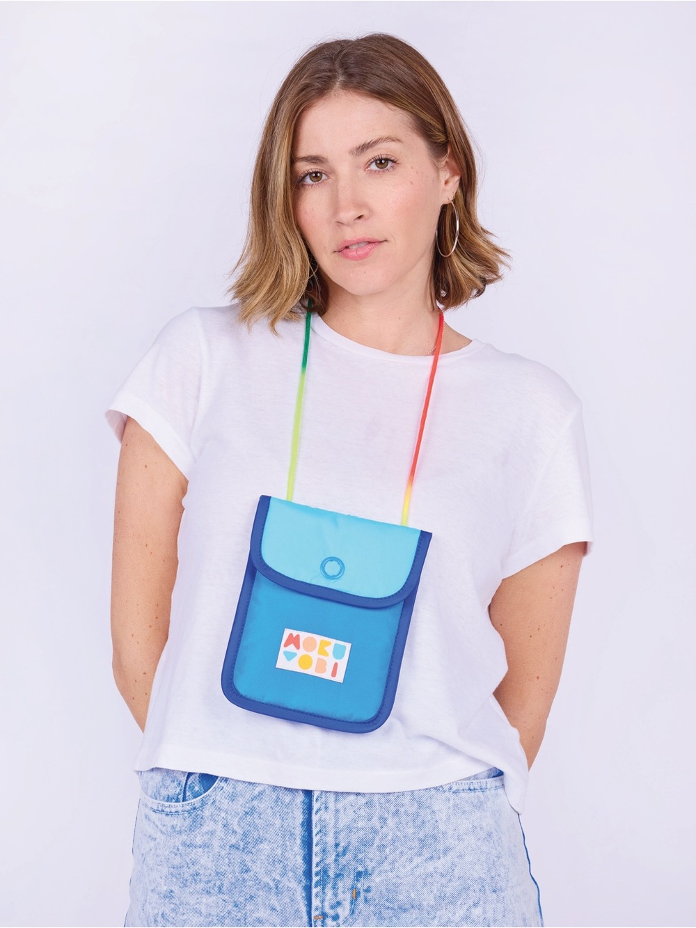 Mokuyobi Blue Aqua Crossbody Bag